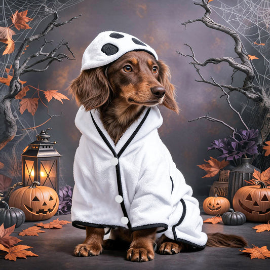 Halloween Pet Bath Towel Dog Cat Robe Sleepwear Bathing Towel Pet Supplies Small Dogs