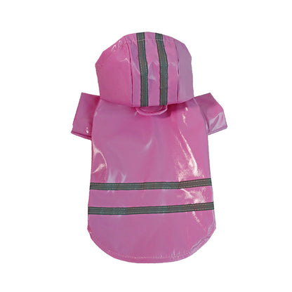 Pet Raincoat with Reflective Strips, Thickened Waterproof Raincoat for Small and Medium Dogs