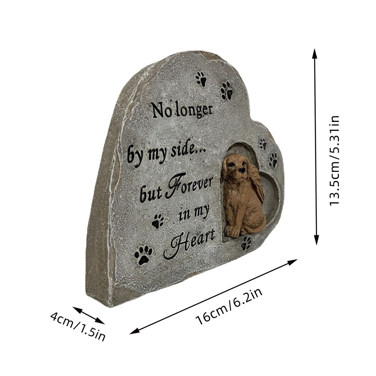 Heart shaped Pet Dog Monument