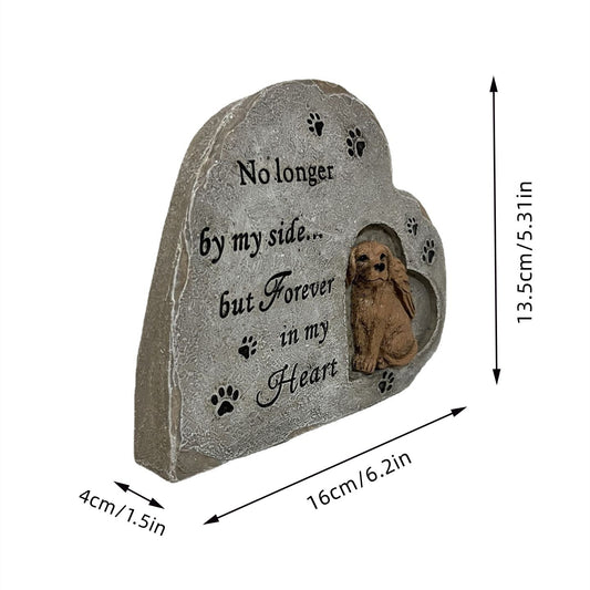 Heart shaped Pet Dog Monument