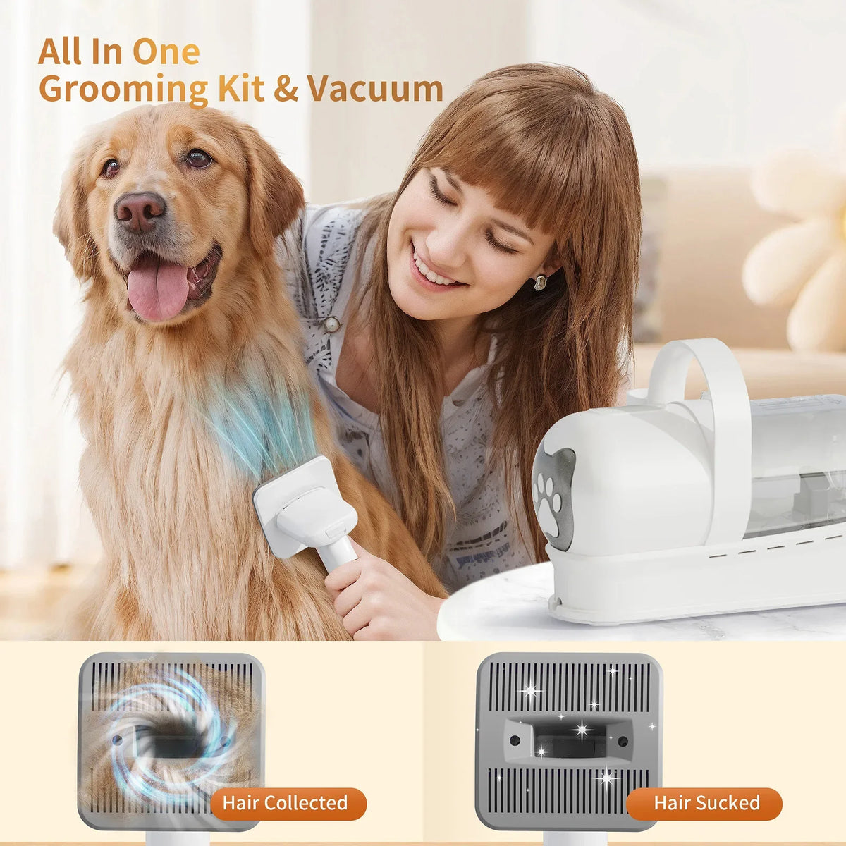 7-In-1 Pet Vacuum Grooming Kit