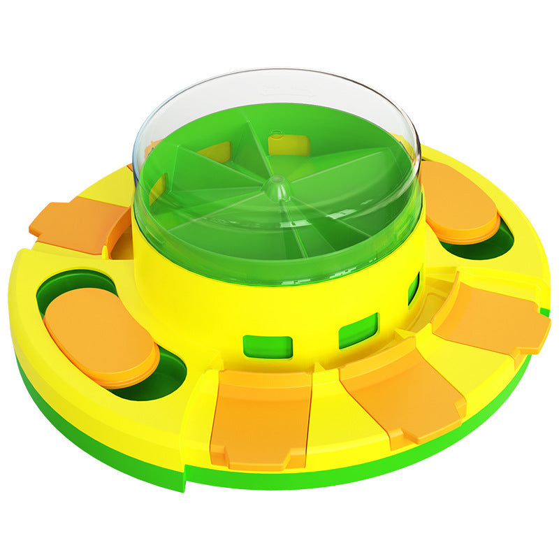 Pet Supplies Teething Sound Ball Dog Puzzle Leak Food Toys Pet Training Supplies Feeding Food Bin Dog Puzzle Diet Roulette