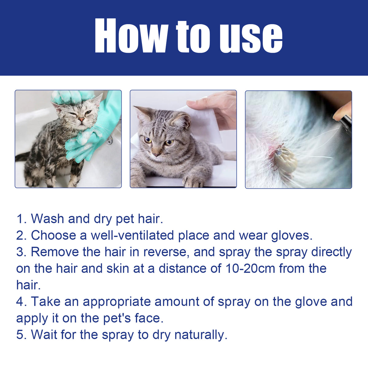 Pet Lice Tick And Flea Anti-Itch Spray