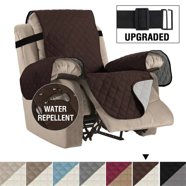 Waterproof Recliner Cover Snap Fixed Pet Dog Kids Sofa Mat Couch Slipcovers For Living Room Dustproof Furniture Protector Covers