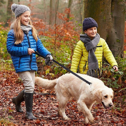 Dog Leash Rope Reflective Two Handle Small Medium Large Pet Lead Rope Nylon Durable Walking Running Training