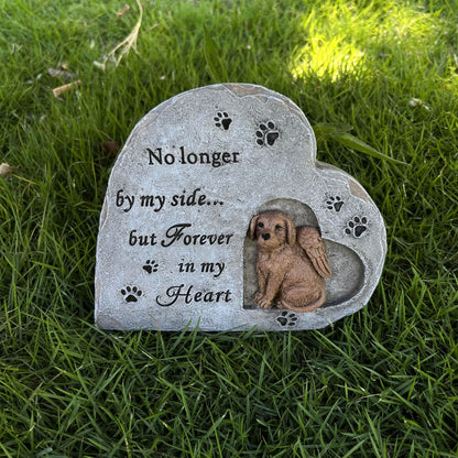 Heart shaped Pet Dog Monument