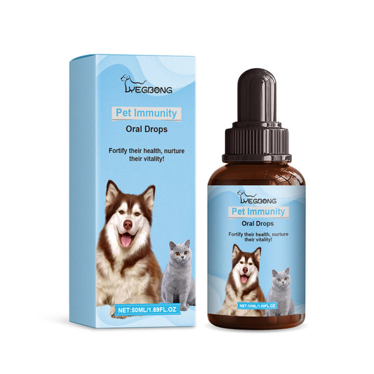 Pet Immune Oral Drops, Special Nutritional And Immune Health Drops For Cats And Dogs