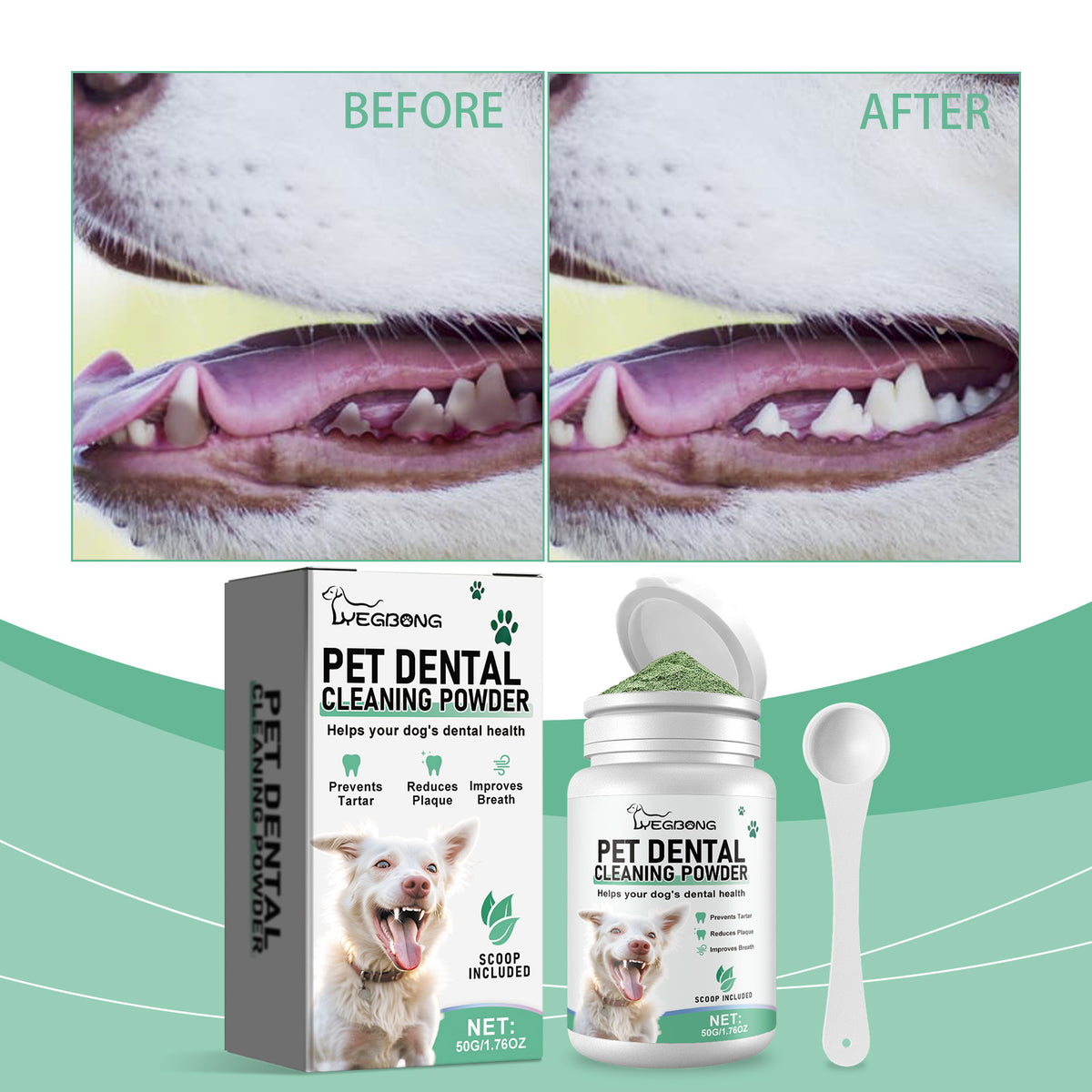 Gentle Tooth Cleaning Powder