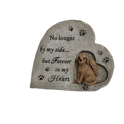 Heart shaped Pet Dog Monument